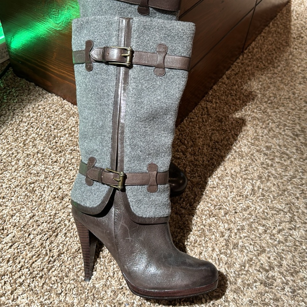 Cole Haan Nike Air Wool & Leather Boots - size 8B - Picture 2 of 6